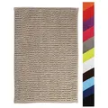 MSV Badematte CHENILLE, Höhe 12 mm, Badteppich, 100% Polyester Microfaser, Anti-Rutsch Beschichtung, mit praktischer Schlaufe zum Aufhängen, Waschbar 30°, Flauschig weich und warm, in 3 Größen erhältlich: 40 x 60, 50 x 80 und 60 x 90, viele angesagte Trendfarben, Polyester Microfaser, rechteckig braun rechteckig | 60 cm x 90 cm x 12 mm