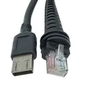 6 ft / 2 m Stromkabel für Honeywell Voyager XP 1470g 1472g Scanner, Schwarz