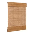 Ventanara® Raffrollo Bambus Bambusraffrollo Rollo inkl Montagematerial (braun, 160 x 160 cm)