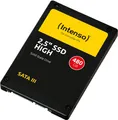 Intenso Interne 2,5" SSD SATA III High, 480 GB, 520 MB/Sekunden, in Schwarz
