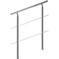 Treppengeländer Edelstahl 100cm 2 Streben