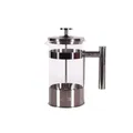 Any Morning French Press Kaffeebereiter | Kaffeekanne aus Edelstahl | Pressstempelkanne für frischen Filterkaffee | Cold Brew Kaffebereiter (Glas/Edelstahl – 600 ml (Silber))