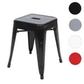 Mendler Hocker HWC-A73, Metallhocker Sitzhocker, Metall Industriedesign stapelbar ~ Variantenangebot 57895