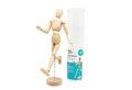 Mont Marte Biegepuppe Mannequin / Gliederpuppe aus Holz, sehr beweglich & sicherer Standfuss (Packung, 1-tlg., MONT MARTE - Kunstbedarf), Frei bewegliche Gliederpuppe, mit Standfuss