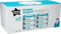 TOMMEE TIPPEE Simplee Sangenic Nachfüllkassetten, 6er-Pack