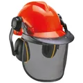 Einhell BG-SH 2 Forstschutzhelm orange/schwarz Kopfumfang 52 - 66 cm Forsthelm