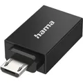 Hama USB-OTG-Adapter, Micro-USB-Stecker - USB-Buchse, USB 2.0, 480 Mbit/s (Micro USB) (00300084)