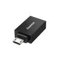 Hama USB-OTG-Adapter, Micro-USB-Stecker - USB-Buchse, USB 2.0, 480 Mbit/s