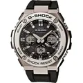 G-SHOCK Herrenuhr Casio G-SHOCK G-Steel Solar Waveceptor Uhr Casio-GST-W110-1AER - Schwarz/Schwarz