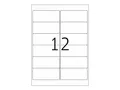 HERMA Special - Papier - matt - selbstklebend, neu positionierbar - weiß - 99.1 x 42.3 mm 300 Etikett(en) (25 Bogen x 12)