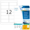 HERMA Special Wiederverwendbare selbstklebende matte Adressetiketten aus Papier weiß 99.1 x 42.3 mm 300 Etiketten 25 Bogen x 12 (10017)