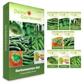 Gurken Samen Set – 8 Sorten Gurkensamen – Anzuchtset für Gurken – inkl. Salatgurken Samen, Snackgurken, Mexikanische Minigurke, Zitronengurke, Schlangengurke - Saatgut Geschenkset