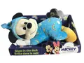Disney,Mickey Mouse,Plüschfigur,Plüschtier,liegend,mit Mütze,Glow