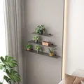 Euro Tische Glasregal Wandregal - Grau, 6mm Sicherheitsglas, Regal aus Glas, Glasablage, Glasboden inkl. Halterung - 30 cm