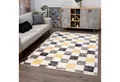Carpet City Hochflor-Teppich Pulpy 554, rechteckig, Höhe: 30 mm, Läufer, weich, Karo-Optik, Wohnzimmer, Schlafzimmer, Kinderzimmer