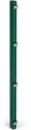 Alberts Zaunpfosten 60x40 mm für Doppelstabmattenzaun, 127,5 cm, zur Befestigung mit Einschlag-Bodenhülse oder Pfostenträger