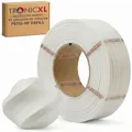 TRONICXL 1kg Refill Filament PETG-HF passend für Bambu Lab 3D Drucker kompatibel mit Bambulab Leerspule (Mit Notch) AMS AMS2 P2S, H2D, H2S, X1C, P1S, A1, P1P, A1 mini (Weiss)