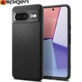Handyhülle für Pixel 8 Spigen Silikon Case Cover Futeral Hülle Tasche Schwarz