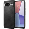 Handyhülle für Pixel 8 Spigen Silikon Case Cover Futeral Hülle Tasche Schwarz