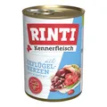 Rinti Kennerfleisch Geflügelherzen 48x400g Nassfutter Sparpack 19,2kg