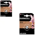 2x Duracell CR1616 DL1616 3V Lithium Batterie Knopfzelle 45mAh Blister CR 1616