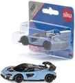 siku 1537, McLaren Senna Sportwagen, Metall/Kunststoff, Hellblau, Gummierte Reif