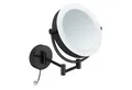 Libaro Kosmetikspiegel mit Beleuchtung und Vergrößerung TOKIO 2 seitig 5-fach / 10-fach XXL, Schminkspiegel mit Licht LED beleuchtet Wandmontage, extra groß