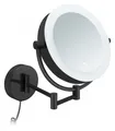 Libaro Beautyspiegel XXL TOKIO 5/10 fach Vergrößerung LED Dimmer Kabel schwarz