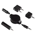 Hama 00122369 Flugreiseadapter-Set (4-teilig) schwarz