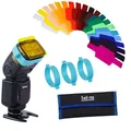 Selens Blitzgele Set 20 Stück Farbfilter Gels Diffusionsgel Tasche