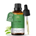 AVD Organics Ätherisches Teebaumöl 30 ml | 100% reines und natürliches teebaumöl |für Aromatherapieöl Entspannung Haut und Haare | 1 fl. Oz