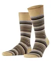 FALKE Herren Socken Microblock M So Baumwolle gemustert 1 Paar, Beige Country 4380, 45-46