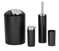 WENKO Badaccessoire-Set Calvo, Set, Seifenspender, Zahnputzbecher, WC-Garnitur & Kosmetikeimer