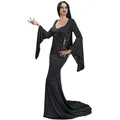 Metamorph Vampir-Kostüm Wednesday Morticia Kleid schwarz S
