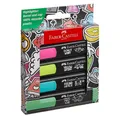 FABER-CASTELL Graffiti Textmarker farbsortiert, 4 St.