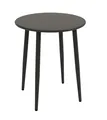 DEGAMO Bistrotisch Gartentisch Denver 60cm rund, Metall/Stahl anthrazit, Indoor und Outdoor