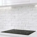 Rodnik Küchenrückwand – monolithische ABS-Platte mit Direktdruck, formstabil und langlebig. Große Motivauswahl (Ziegelwand hellgrau, 60x400 cm)