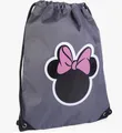 Minnie Mouse Kordelzug Sporttasche Grau 40.6cm X 30.5cm (29cm X 40cm)