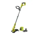 RYOBI 18 V ONE+ Akku-Rasentrimmer RLT183220S (25-30 cm Schnittbreite, 3-fache Schnittwinkelverstellung, Teleskopstil für komfortable Arbeitshaltung, inkl. 1x 2,0 Ah Akku und Ladegerät)