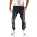 Jack & Jones Cargojeans Jack & Jones Paul Flake Tapered Slim Cargo Herren Jeans Hose grau W36/L34