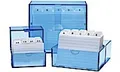 Wedo 2508303 Karteibox DIN A8 quer (aus Kunststoff inklusive 100 Karteikart ...