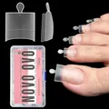 Klare Soft Gel Halbbedeckte Zehennagelspitzen 240 Stück Acryl 15 Größen