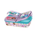 Bento Lunchbox Gabbys Dollhouse 3 Fächer Brotdose Clip-Verschluss Schule