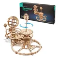 UGEARS Mechanisches Tellurion 3D-Puzzle – Vatertagsgeschenk, ERD- und Mond-Puzzle, 3D-Holzpuzzle für Erwachsene – Modellbausätze für Erwachsene zum Bauen – pädagogischer Sonnensystem DIY-Planetarium