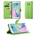 Cadorabo Handyhülle für Samsung Galaxy S6 EDGE Hülle Samsung Galaxy S6 EDGE, Hülle Schutzhülle mit Standfunktion, Kartenfach und Magnetverschluss