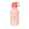 LÄSSIG Trinkflasche Edelstahlflasche BPA-frei 500ml Kinder Kita Kindergarten auslaufsicher mit Sporttrinkverschluss/Bottle Stainless Steel Sunny Explorer rose/pink