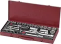 WGB Steckschlüssel-Satz No. 3920 1/4"+1/2" vierkant mit Umschaltknarre 56-teilig