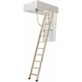 Dolle Bodentreppe Clickfix® 3-teilig Bis 274cm Raumhöhe Mit U-wert 0,49 Deckenöffnung 140x70cm
