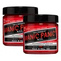 Manic Panic Rock'N'Roll Red Crème classique, vegan, sans cruauté, semipermanente Haarfarbe, 2 x 118 ml