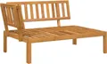 vidaXL Garten-Ecksofa aus Paletten Massivholz Akazie